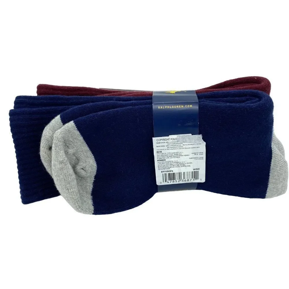 Polo Ralph Lauren Graphic Socks New Two Pack